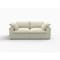 Homeroots 80in Khaki and Black Linen Blend Modular Loveseat 714576 - alternate 1