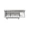 Koolmore 63 in. Three Compartment Sink, Bowl Size 15x15x14, 18-Gauge Stainless-Steel with Right Drainboard KM-SC151514-15R3 - alternate 7