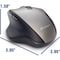 Verbatim Silent Ergonomic Wireless Blue Led Mouse - Graphite 70242 - alternate 9
