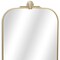 Homeroots 31" Gold Metal Art Deco Arch Accent Mirror 632352 - alternate 7