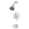 Symmons Origins Single Handle Single Spray Tub and Shower Faucet Trim Kit (Valve Included) S9602PRP - alternate 1