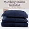 Lavish Home 3PC Velvet King Quilt Set & Matching Pillow Shams Medium Weight Ultra Soft Luxury Cotton Velvet 66-004-VN-K - alternate 6