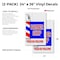 Signmission Barber Shop Walk-ins Welcome, Vinyl Decals Only 24 Inch x 36 Inch, Vinyl Decal, 2PK DSB-2436-2PACK-BarberShopWalk-insWelcome - alternate 2