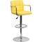 Flash Furniture Yellow Quilted Vinyl Barstool, Adj Height, Weight Capacity: 330 lb. CH-102029-YEL-GG - alternate 1