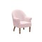 Homeroots 33" Pink And Brown Linen Arm Chair 534143 - alternate 7
