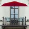 Pure Garden 9 Ft Semicircle Patio Umbrella, Red 50-145-R - alternate 1