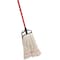 Libman Wet Mop, 65-1/4 in L, Quick-Change Mop Connection, Cotton/Polyester Mop Head, Steel Handle 979 - alternate 1