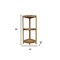 Homeroots 33" Natural Teak Corner Shower Bench With Shelf 376737 - alternate 9