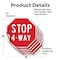 Signmission Stop 4-way, 6 inch X 6 inch, Vinyl Decal, 5PK OC-D-5PACK-6-8 - alternate 4