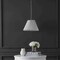 Jonathan Y Alden 14.25" 1-Light Classic French Country Iron LED Pendant with Pleated Shade, Brass Gold/White JYL2407A - alternate 8