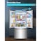 Black&Decker 18.0 French Door Refrigerator with handle and Ice maker -Stainless Look BRF1800GIMS - alternate 6