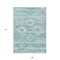 Homeroots 9' X 12' Aqua Turquoise And Ivory Southwestern Washable Indoor Outdoor Area Rug 588688 - alternate 6