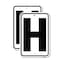 Signmission Sign with Letter H, 12'' X 18'' 2 Signs, Heavy Gauge Aluminum, 2PK A-1218-2PACK-22950 - alternate 1