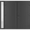 Vdomdoors Front Exterior Prehung Metal-Plastic Double Doors / MANUX 8111 Antracite / Sidelite Exterior Window MANUX8111DEXD-ANT-LH-W72+12xH80 - alternate 1