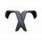 Fishbone BoltOn Tube Style Textured Powder Coated Black Steel Set Of 2 FB23144R - alternate 1