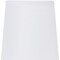 Homeroots 11" White Ceramic Round Table Lamp With White Drum Shade 643462 - alternate 3