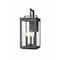 Z-Lite Hartwell 3-Light Outdoor Wall Light, 8 in W x 19.25 H, Sand Black 5019M-BK - alternate 1