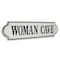 Homeroots 8" X 32" White and Black Woman Cave Metal Wall Decor 487528 - alternate 5
