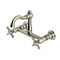 Kingston Brass Two-Handle Wall Mount Bridge Kitchen Faucet, Brushed Nickel KS3258BEX - alternate 1