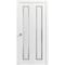Sartodoors Sliding Closet Bi-fold Doors, Planum 0888 Painted White with Frosted Glass, Sturdy Tracks Moldings PLANUM0888BF-BEM-84 x 84 (2* 42x84) - alternate 1