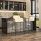 Leisuremod Axis Ergonomic Velvet/Polyester/Leather Bar Stool with Powder-Coated Steel, 2PK AC29BG2 - alternate 6