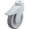 Blickle Kingpin Swivel Caster, TPR, 5", Gry, Brake LWG-TPA 126G-FI - alternate 1