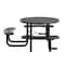 Flash Furniture Round Black, Polyethylene, Steel, 82.5 in L SLF-EMR-46ADA-BK-GG - alternate 5