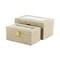 Homeroots Set of Two Beige Solid Wood Box With Lid, 2PK 489362 - alternate 7