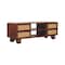 Homeroots 43in Brown Solid Wood Enclosed and Open Storage TV Stand 719197 - alternate 8