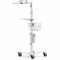 Compulocks iPad 10th-11th A16 Gen Space Enclosure Medical Rolling Cart Extended White MCRSTDEXW209IPDSW - alternate 5