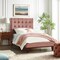 Homeroots Blush Solid Wood Twin Tufted Upholstered Velvet Bed 544752 - alternate 8