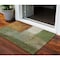 Homeroots 3' X 5' Green Copper And Beige Abstract Washable Indoor Outdoor Area Rug 603725 - alternate 1