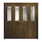 Sartodoors Sliding Closet Double Bi-fold Doors 96 x 80 inches, Ego 5011 Marble Oak, Sturdy Tracks Moldings Tr EGO5011DBF-DMR-96x80 (4* 24x80) - alternate 1
