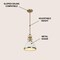 Jonathan Y Homer 10" 1-Light Modern Industrial Metal LED Dome Pendant, White/Brass Gold JYL9535D - alternate 7