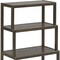 Homeroots 37" Espresso Solid Wood Four Tier Step Bookcase 380030 - alternate 5