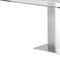 Homeroots 71" Clear And Silver Glass And Metal Pedestal Base Dining Table 555184 - alternate 5