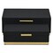 Homeroots Set of Two Black And Gold Striped Nesting Storage Boxes With Lids, 2PK 712925 - alternate 8