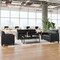 Flash Furniture Agent 3 Piece Reception Set with Charging Banks and Solid Wood Legs in Black LeatherSoft BT-827U-SET-BLK-GG - alternate 8