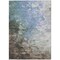 Homeroots 3' X 5' Denim Blue Taupe And Ivory Abstract Washable Indoor Outdoor Area Rug 617347 - alternate 8