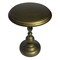 Homeroots 24" Brass Aluminum Round Pedestal End Table 632721 - alternate 7