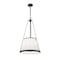 Z-Lite Madeline 5 Light Pendant, Matte Black/White, 18 In W x 36.75 In H 1954P18-MB - alternate 5