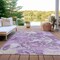 Homeroots 9' X 12' Lavender And Lilac Abstract Washable Indoor Outdoor Area Rug 609574 - alternate 9