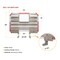 Mytee Products 68 inx70 in Viking Semi Truck Aluminum Headache Rack w/2 Chain Hanger & Bar Window VK-6870-BW - alternate 8