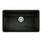 Blanco Precis Super Single Bowl, Coal Black 442935 - alternate 1