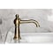 Kingston Brass One-Handle Single-Hole Bathroom Faucet with Push Pop-Up Drain, Antique Brass KS3543RNX - alternate 5