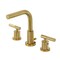 Kingston Brass Widespread Bathroom Faucet with Knurled Handle and Brass Pop-Up, Brushed Brass FSC8953KNL - alternate 1