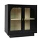 Homeroots 31in Black Wood Accent Cabinet With Two Doors 716318 - alternate 8