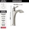 Delta Dorval Single Handle Mid-Height Vessel Bathroom Faucet 656-SS-DST - alternate 2