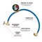 Performance Tool R134a Recharge Hose, Auto Shut Off Gauge W83137 - alternate 3