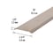 M-D Building Products 1-3/4 in. x 1/8 in. x 36 in. Satin Nickel Aluminum Flat Profile Threshold for Interior Doorways 49010 - alternate 5